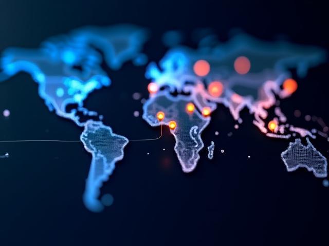 Global flight patterns and logistics visualization